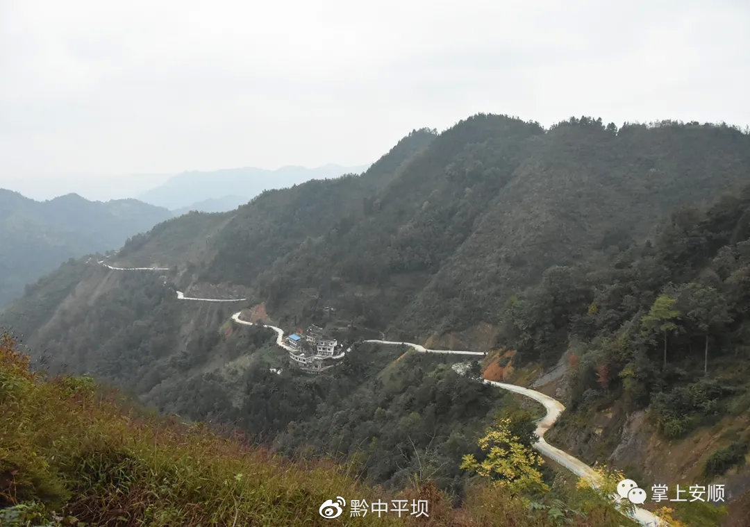 大营镇大岩村通村路绵延山间